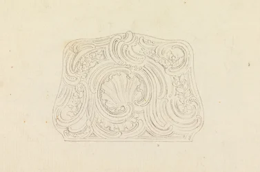 Entwurf für einen Schnupftabakdosen-Deckel (recto); Jagdtrophäe (verso)